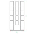KLASIKA GREENHOUSES - Kit de jardinière surélevées pour une serre 3x6 m, acier galvanisé, Klasika Greenhouses - vignette