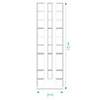 KLASIKA GREENHOUSES - Kit de jardinière surélevées pour une serre 3x10 m, acier galvanisé, Klasika Greenhouses - vignette