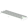 KLASIKA GREENHOUSES - Kit de jardinière surélevées pour une serre 2,5x8 m, acier galvanisé, Klasika Greenhouses - vignette