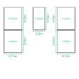 KLASIKA GREENHOUSES - Kit de jardinière surélevées pour une serre 3x2 m, acier galvanisé, Klasika Greenhouses - vignette