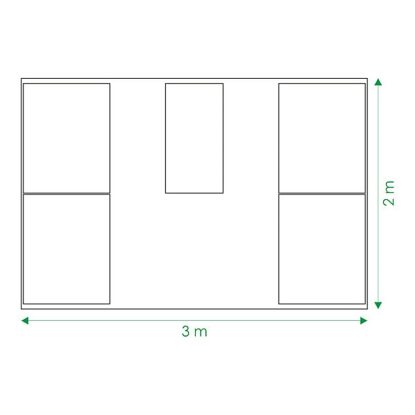 KLASIKA GREENHOUSES - Kit de jardinière surélevées pour une serre 3x2 m, acier galvanisé, Klasika Greenhouses - large