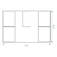 KLASIKA GREENHOUSES - Kit de jardinière surélevées pour une serre 3x2 m, acier galvanisé, Klasika Greenhouses - vignette