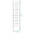 KLASIKA GREENHOUSES - Kit de jardinière surélevées pour une serre 2,5x10 m, acier galvanisé, Klasika Greenhouses - vignette