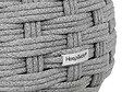HESPERIDE - Pouf Obbae pour salon de jardin, en maille synthétique graphite - Hespéride - vignette