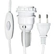 TIBELEC - Kit adaptateur bouteille - Plastique blanc - Culot E27 60W - vignette