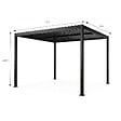 CONCEPT USINE - Pergola bioclimatique aluminium et acier lames orientables 3x3m CORFU - vignette