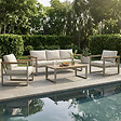 CONCEPT USINE - Salon de jardin 5 places en acacia SARABURI $ - vignette