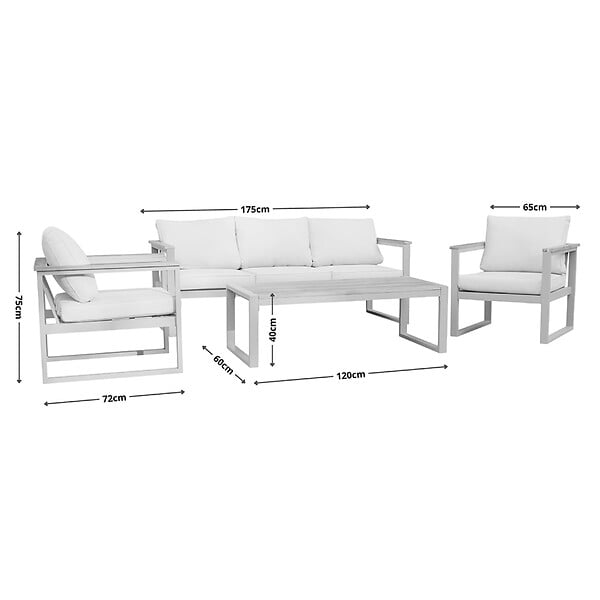 CONCEPT USINE - Salon de jardin 5 places en acacia SARABURI $ - large