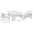 CONCEPT USINE - Salon de jardin 5 places en acacia SARABURI $ - vignette