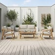 CONCEPT USINE - Salon de jardin 4 places en acacia SAPA - vignette