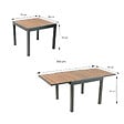 CONCEPT USINE - Salon de jardin 8 places en aluminium et bois d'eucalyptus NIDO - vignette