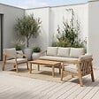 CONCEPT USINE - Salon de jardin 5 places en acacia SAPA - vignette