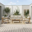 CONCEPT USINE - Salon de jardin 5 places en acacia SAPA - vignette
