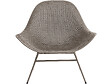 HABITAT ET JARDIN - Lot de 2 fauteuils de jardin avec table basse "Soléna" - Taupe - vignette