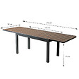 CONCEPT USINE - Salon de jardin 8 places avec table extensible 270cm en aluminium et bois LOBOC - vignette
