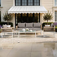 CONCEPT USINE - Salon de jardin 5 places avec table basse gris clair SOLOMON - vignette