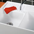 VILLEROY ET BOCH - Evier timbre d'office  Tradition 89,5 x 63 céramique vidage manuel blanc + Cache bonde anthracite - vignette