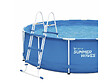 HABITAT ET JARDIN - Piscine tubulaire ronde "Annie" – 4,57 x 4,57 x 0,84 m - Bleu - vignette