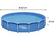 HABITAT ET JARDIN - Piscine tubulaire ronde "Annie" – 4,57 x 4,57 x 0,84 m - Bleu - vignette