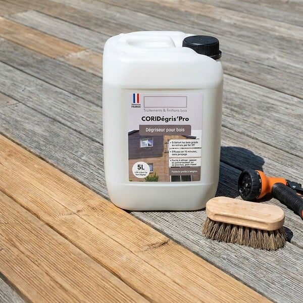 ART GARDEN - Dégriseur pour bois de terrasse –  5L - large