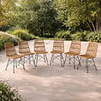 CONCEPT USINE - Lot de 6 chaises en résine tressée effet rotin BAGO $ - vignette