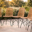 CONCEPT USINE - Lot de 6 chaises en résine tressée effet rotin BAGO $ - vignette