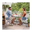 KZ GARDEN - Lot de 2 Chaises pliantes blanches Plastique renforcé Chaise Camping Terrasse Réceptions KZGarden - vignette