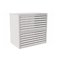ATOLE - Cache climatiseur ATOLE en Aluminium Thermolaqué - Taille 3 : H. 130 x L. 135 x P. 85 cm - Blanc - vignette