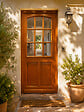 GD MENUISERIES - Porte d'entrée Bois Vitrée Agatha, H215 x L90 cm Côte Tableau p.Gauche - vignette