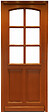 GD MENUISERIES - Porte d'entrée Bois Vitrée Agatha, H215 x L80 cm Côte Tableau p.Gauche - vignette