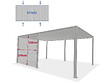 HESPERIDE - Store pour Pergola bioclimatique Evora pour Evora 6x3,6 m argile - vignette
