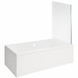 VITRA - Baignoire rectangulaire VitrA Neon 180x80cm + Pare bain droit AURYS Mist 1 chromé profilé droite - vignette