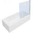 VITRA - Baignoire rectangulaire VitrA Neon 170x75cm + Pare bain droit AURYS Raywall chromé profilé droite - vignette
