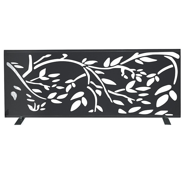 ID MARKET - Panneau décoratif universel 150 x 50 CM LIS gris - large