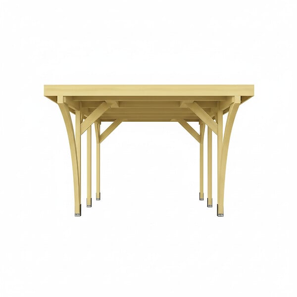 DIRECT-ABRIS - Carport Bois PALERME 1 Voitures - 510 x 340 - Abris pour Voitures - Bois des Regions Nordiques - Pin Traité Autoclave - Design Moderne - large
