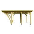 DIRECT-ABRIS - Carport Bois PALERME 1 Voitures - 510 x 340 - Abris pour Voitures - Bois des Regions Nordiques - Pin Traité Autoclave - Design Moderne - vignette
