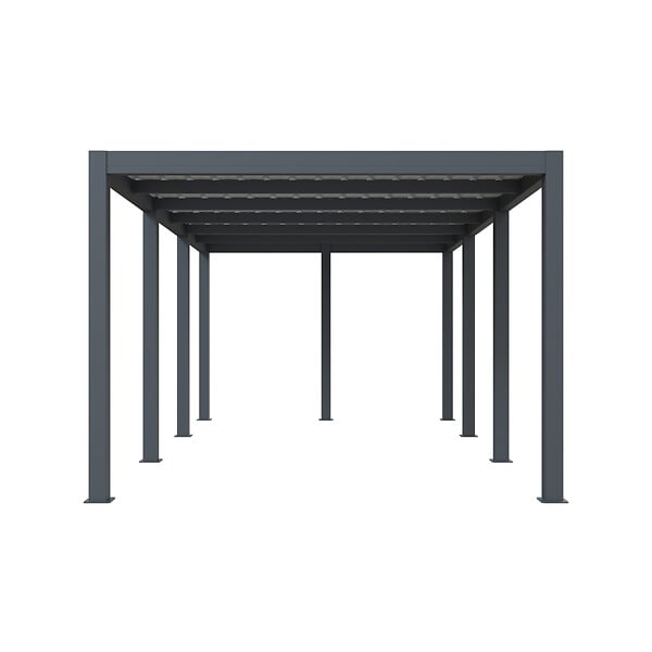 DIRECT-ABRIS - Carport aluminium CARLTON 324 x 550 cm - 1 Voiture - 17,69m2 - Gris anthracite - large