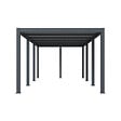 DIRECT-ABRIS - Carport aluminium CARLTON 324 x 550 cm - 1 Voiture - 17,69m2 - Gris anthracite - vignette