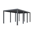 DIRECT-ABRIS - Carport aluminium CARLTON 324 x 550 cm - 1 Voiture - 17,69m2 - Gris anthracite - vignette
