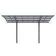 DIRECT-ABRIS - Carport Aluminium Autoportant BOLTON - 500 x 300 – 1 Voiture - Toiture en Polycarbonate Traite Anti-UV - vignette