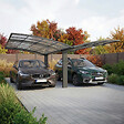 DIRECT-ABRIS - Carport Aluminium Autoportant BOLTON - 500 x 600 - 2 Voiture - Toiture en Polycarbonate Traite Anti-UV - vignette