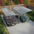 DIRECT-ABRIS - Carport Aluminium Autoportant BOLTON - 500 x 600 - 2 Voiture - Toiture en Polycarbonate Traite Anti-UV - vignette
