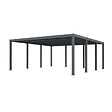 DIRECT-ABRIS - Carport aluminium CARLTON 570 x 550 cm - 2 Voitures - 31,35m2 - Gris anthracite - vignette