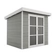 DIRECT-ABRIS - Abri de Jardin Composite ALMA - 7m2 - Gris clair - Cabane de jardin - vignette