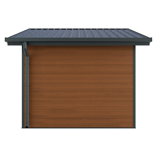 DIRECT-ABRIS - Abri de Jardin Composite ISORA - 12m2 Brun - Cabane Atelier / Abri Velo - large
