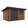 DIRECT-ABRIS - Abri de Jardin Composite ALMA - 11m2 Brun - Garanti 20 ans - Cabanon de Jardin - vignette