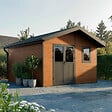 DIRECT-ABRIS - Abri de Jardin Composite ISORA - 15m2 Brun - Cabane Atelier / Abri Velo - vignette