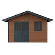 DIRECT-ABRIS - Abri de Jardin Composite ISORA - 15m2 Brun - Cabane Atelier / Abri Velo - vignette