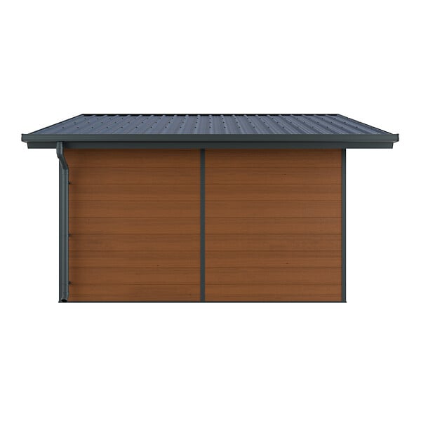 DIRECT-ABRIS - Abri de Jardin Composite ISORA - 15m2 Brun - Cabane Atelier / Abri Velo - large