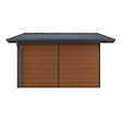 DIRECT-ABRIS - Abri de Jardin Composite ISORA - 15m2 Brun - Cabane Atelier / Abri Velo - vignette